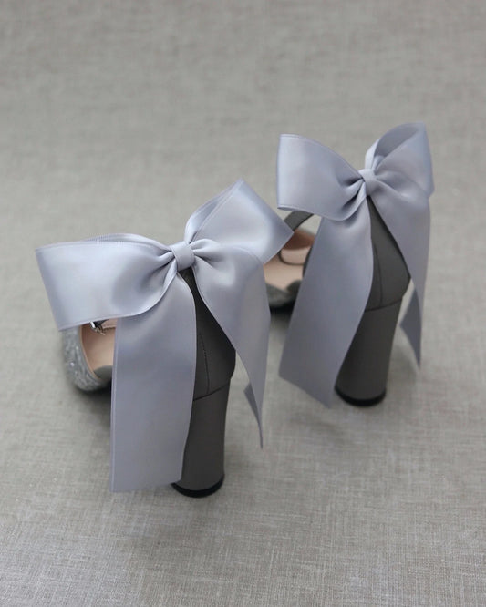 Säihke rusetilla hopea